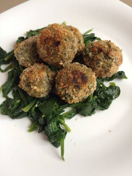 Polpette limone e spinaci