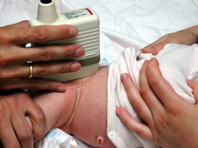 Esame ad ultrasuoni anche neonato