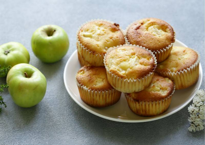 muffin mele e yogurt